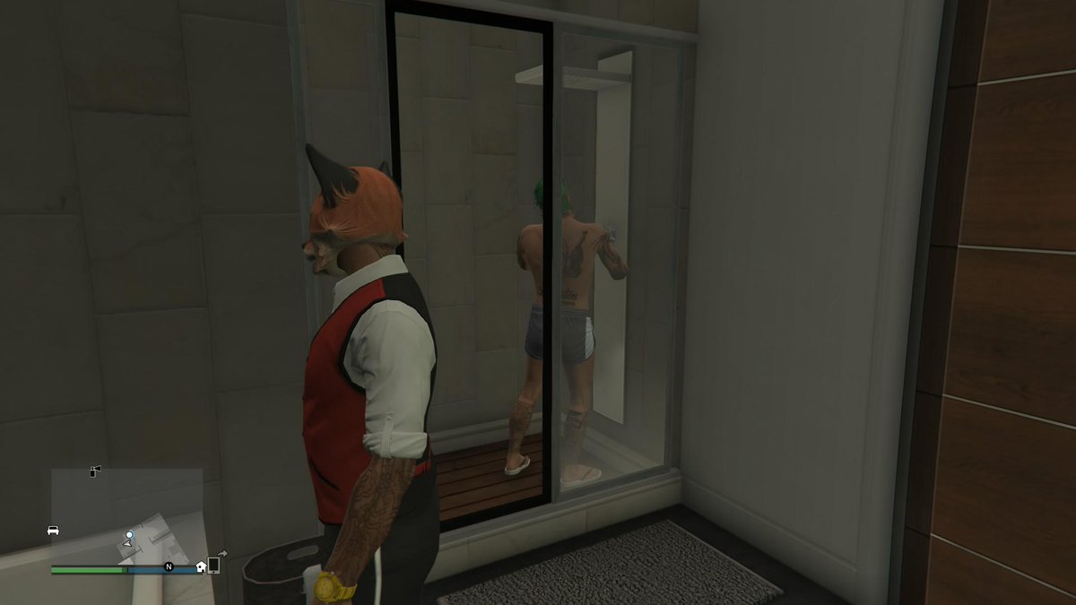 GoDExplizit's tweet photo. Watching @therealdonkeys taking a shower xD #PS4share http://t.co/enEgw0SPWN