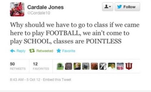 theblockm's tweet photo. Cardale Jones in now at quarterback for Ohio State. Reminder who Cardale Jones is... http://t.co/4Rrbp1sYxN