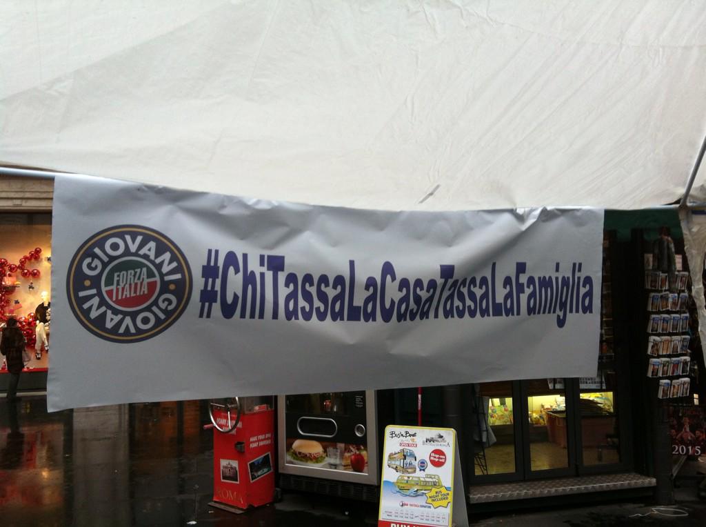 #ForzaItalia #chitassalacasatassalafamiglia . Contro la tassazione della #casa e l'oppressione della #famiglia