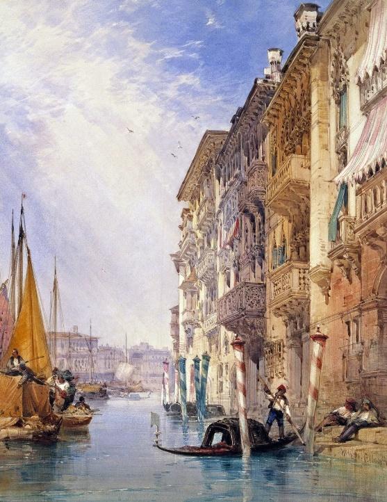 marisabeloyo's tweet image. William Callow  (1812-1908)
'A Gondola on the Grand Canal-Venice '  1866
#art