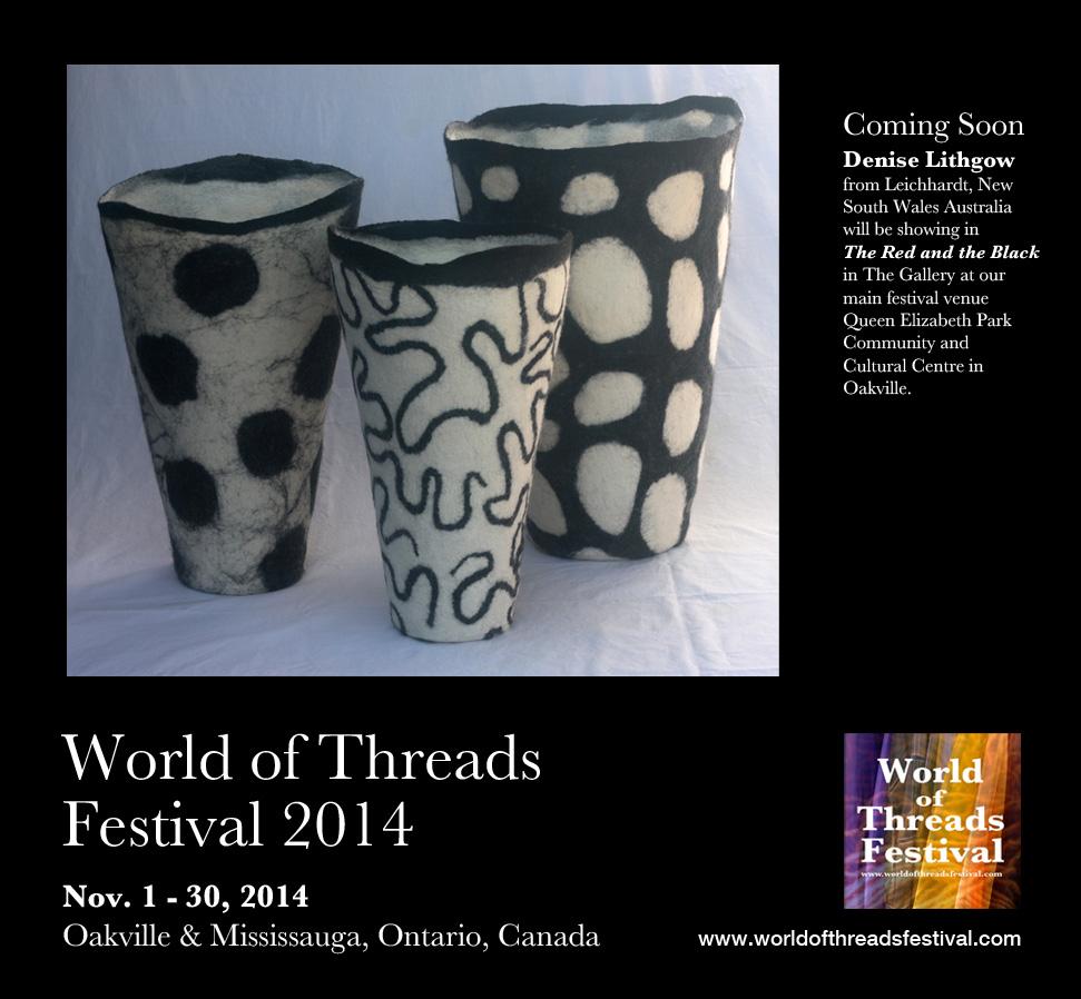 Sunday Nov 30 last day to see #worldofthreads Festival. Make sure you don’t miss out. Info worldofthreadsfestival.com/exhibitions_me…