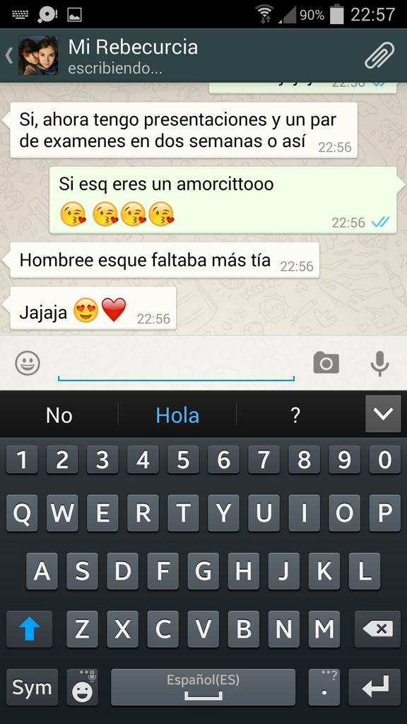 mariiavelas's tweet photo. Pero como exabaaaa yo de menos mis conversacioonesss con la petardi @Rebeee11 http://t.co/nWKMfOtM3v