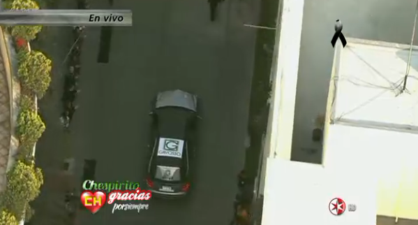 En estos momentos nuestro amado e inolvidable #Chespirito está entrando a Televisa San Ángel