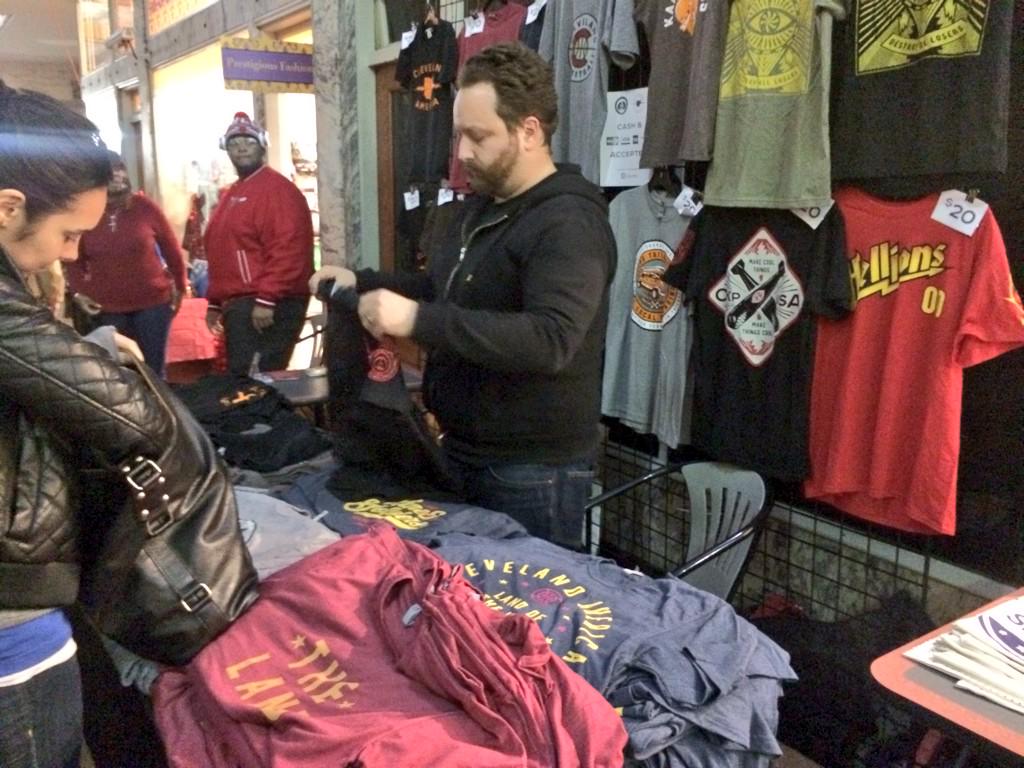 TMadCLE's tweet image. Supporting @okpants at the Cleveland Bizarre #Winterfest #ShopLocalSaturday #CheckEmOut #MadebySuperior