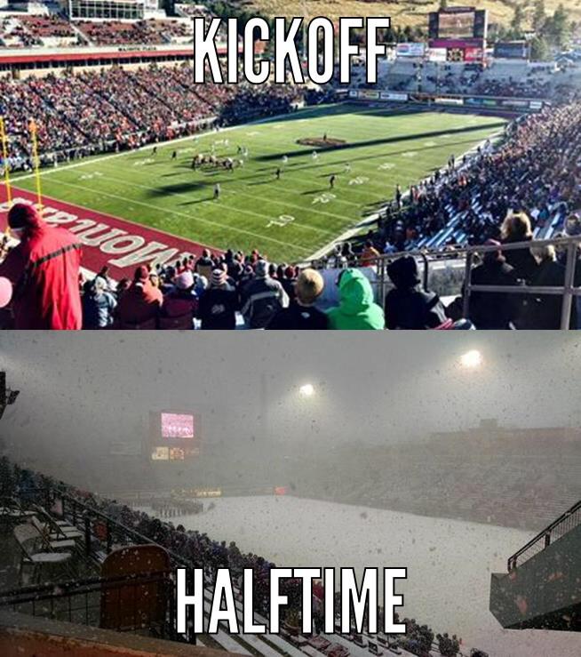 montana_mint's tweet photo. Crazy weather for the @UMGRIZZLIES_FB game. But that's life in #Montana. #gogriz http://t.co/ho2Pr5Nf0x