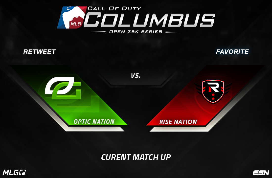 EsportsNation's tweet image. Up next on the Bravo stream is @OpTicGaming.Nation vs. @TheRiseNation. RT for OpTic, Fav for Rise! #MLGAWOPEN