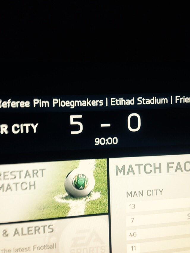 wilso87's tweet photo. Part 1 of my victories over @jonodrury11  at fifA tonight! #champ http://t.co/X23tkHNLyY