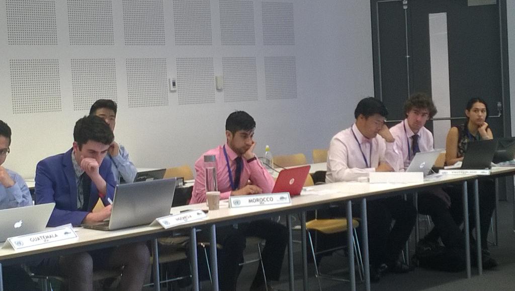 SydMUN_Interns's tweet image. Most of the male delegates wearing pink or purple - protesting china? #progressthroughfashion #6ga #sydmun2014