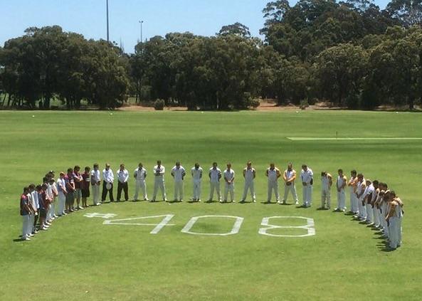  doing our small part for a little champ. Happy Birthday Phillip Hughes.    
