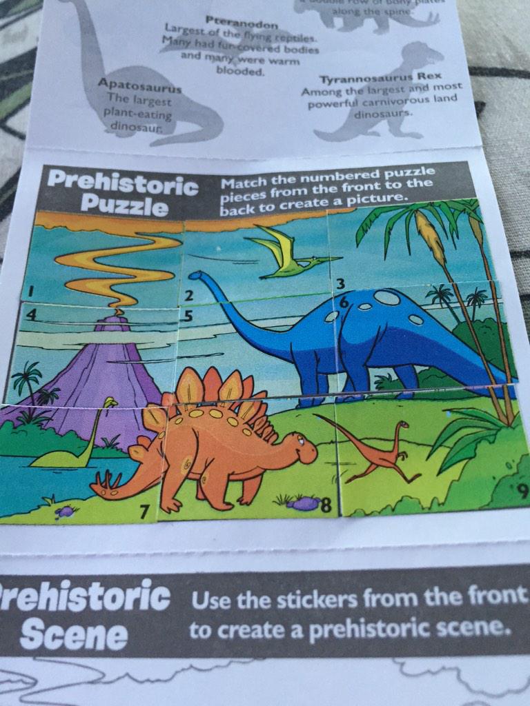 30hoursnoshower's tweet photo. The prehistoric puzzle was no match for me. http://t.co/a4X2Tablqa