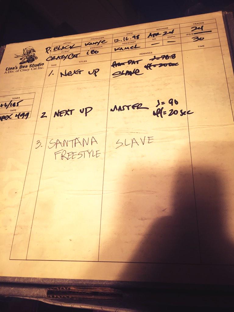 DDotAngelettie's tweet photo. Analog indeed!!! RT @JustBlaze: Analog history. Early Ye and @Young_Guru @DDotAngelettie #RIPKamel http://t.co/1iZ01EFcvy