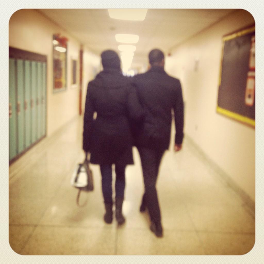 Walking the halls of HS alma mater. Nostalgia draws inspiration from the best of the past. #Falcons <a href="/TreHolloway22/">Walter Holloway III</a>