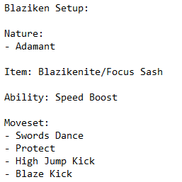 PokemonSetups's tweet photo. Here you go guys, Blaziken Setup #ORAS #Pokemon #PokemonORAS http://t.co/UMVzmJjHC5