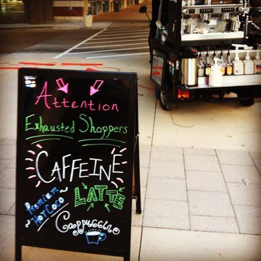 Great day fueling those holiday shoppers!  #shoptilyoudrop