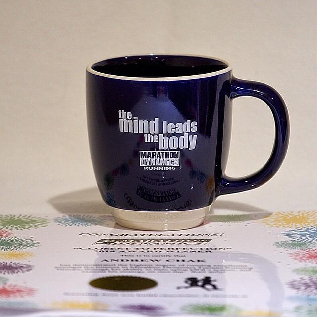 Picked up this sweet mug at our #running crew year-end party today. Thank you <a href="/marathondynamix/">Marathon Dynamics</a>!