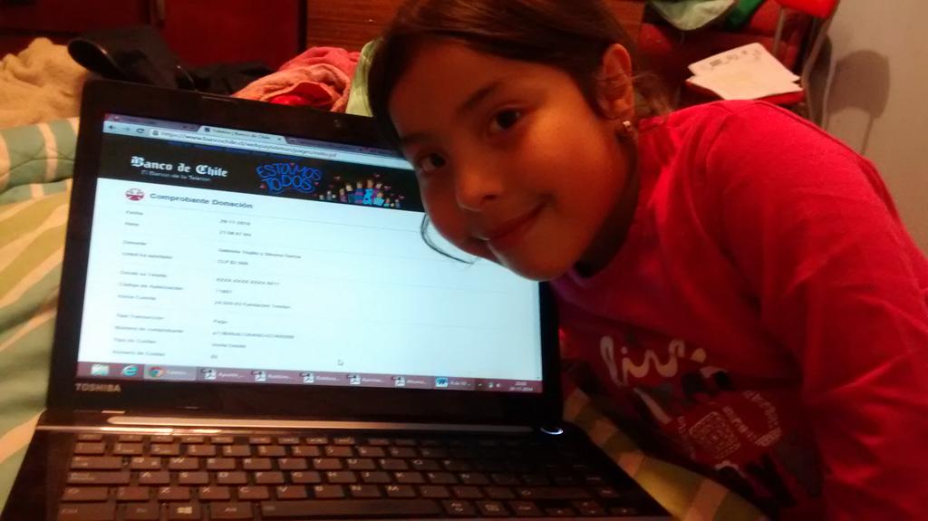 Silvana027's tweet photo. Cooperando con la peque... #Selfieton #SomosTodos #Teleton2014 http://t.co/1wvbM9r6VN