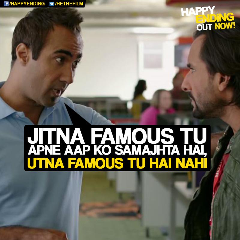 Yudi is a famous best selling author, atleast in his head! 
Watch #HappyEnding today in a theatre near you!