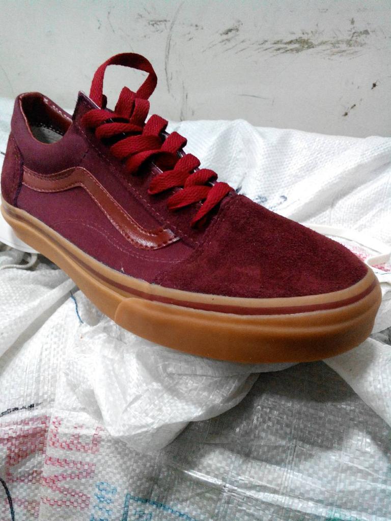 Vans old skool red maroon (ifc) 350k