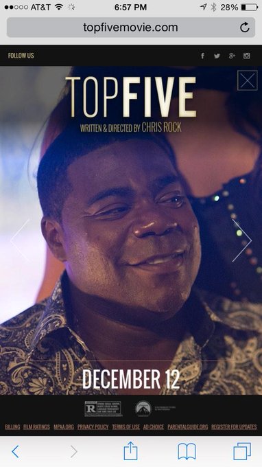 Oh snap that's me behind Tracy in the preview for #TopFive out dec. 12 Had a blast shooting this film<a href="/tag/topfive"class="tags"><span>#topfive</span></a>