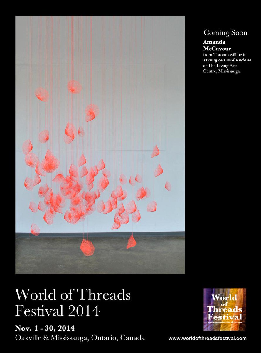 Last day #worldofthreads Festival Nov 30 Sun 12-5. 97 artists, 255 artworks. Info: worldofthreadsfestival.com/exhibitions_me…