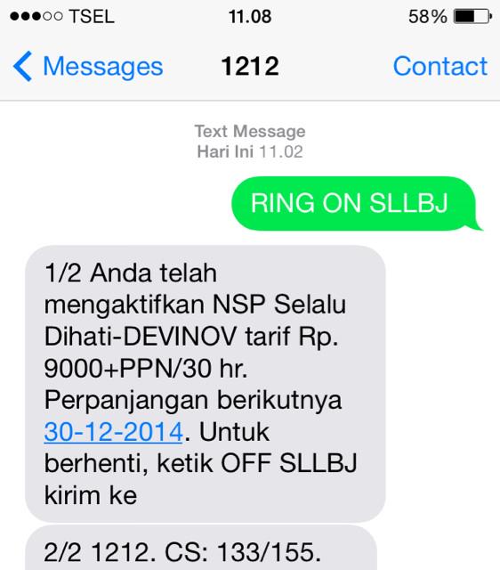 aureliadevinov's tweet photo. Done RBT ku uda aktif >.<
#selaludihati #devinov http://t.co/rVX9JIxh1P