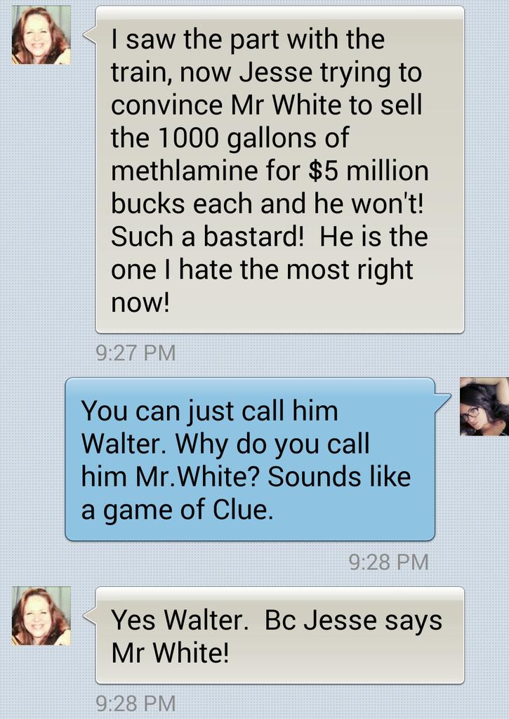 Francesca_Live's tweet photo. My mom is still getting caught up on Breaking Bad. #breakingbadproblems http://t.co/GNAwNHRN8i