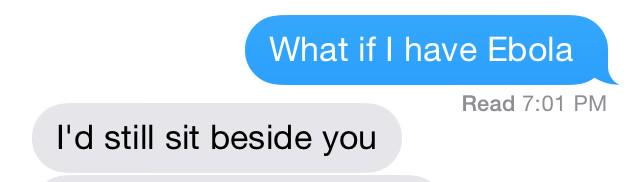 beatingbones's tweet image. Ebola romance