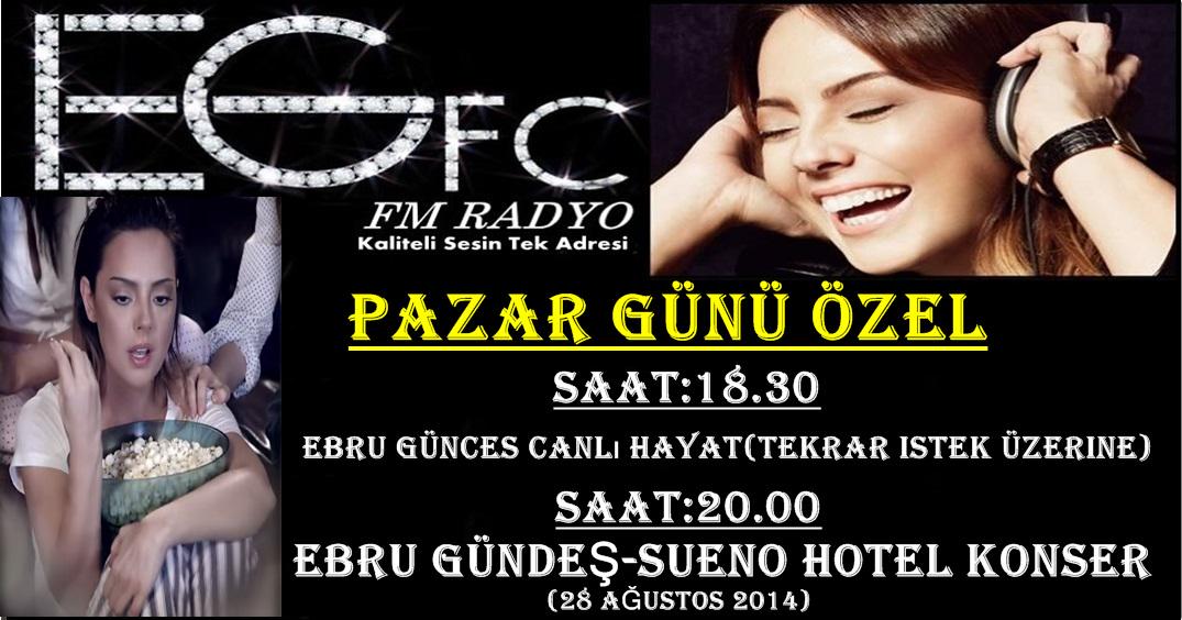 KALİTELİ VE VAZGEÇİLMEZ SESİN TEK ADRESİ EGFC FM DE PAZAR GÜNÜNE ÖZEL KAÇIRMAYIN... mixlr.com/egfc-fm/