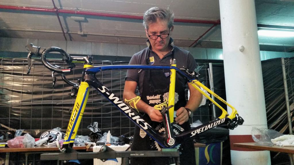 Tinkoff on Twitter: "Getting the @iamspecialized bikes ready for the ...