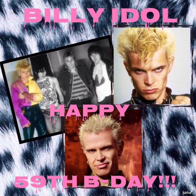 Billy Idol 

( V of ex. Generation X )

Happy 59th Birthday to you!!!

30 Nov 1955 