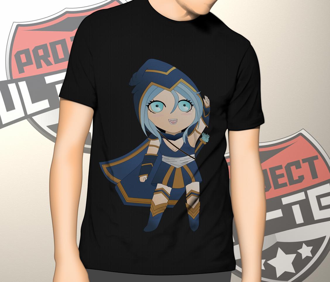 Project_Ulttee's tweet photo. Chibi Ashe,  new shirt design created by @Project_Ulttee @LeagueOfLegends http://t.co/DRcNejAhgF