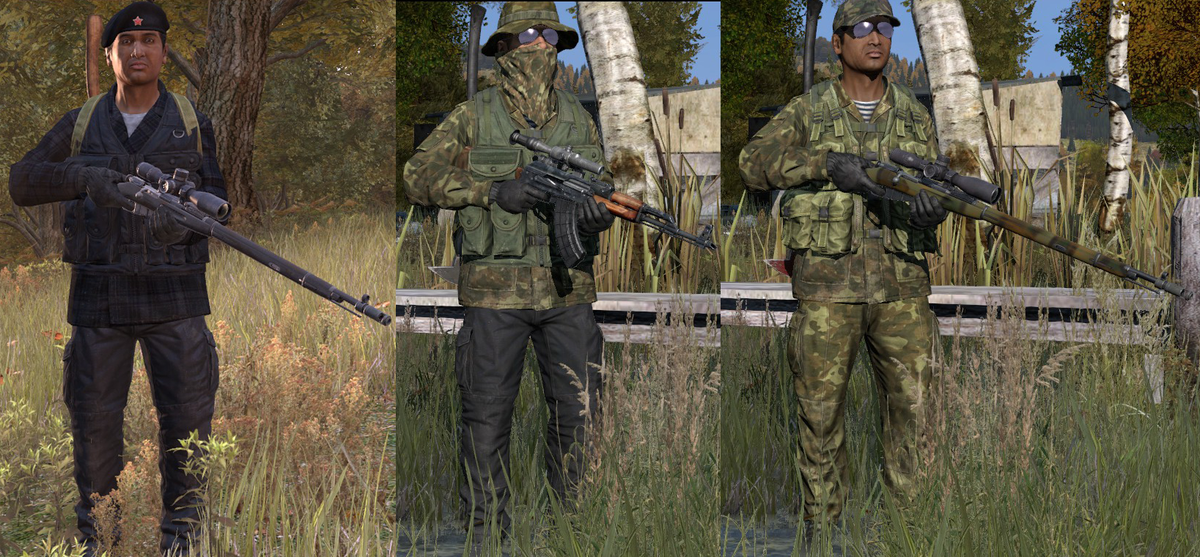 GoldGloveTV's tweet image. Each of my current DayZ characters. #MultipleAccounts #Addict