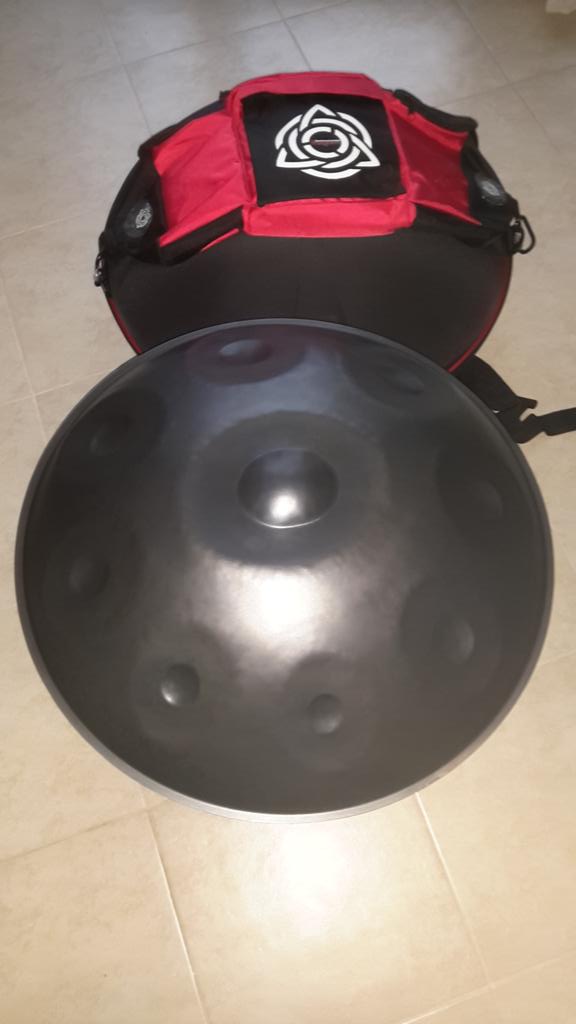 Twistedidge's tweet image. Back from Holland.. bartered these 2 great slide didges with this beautiful Ayasa handpan including travel case! :)