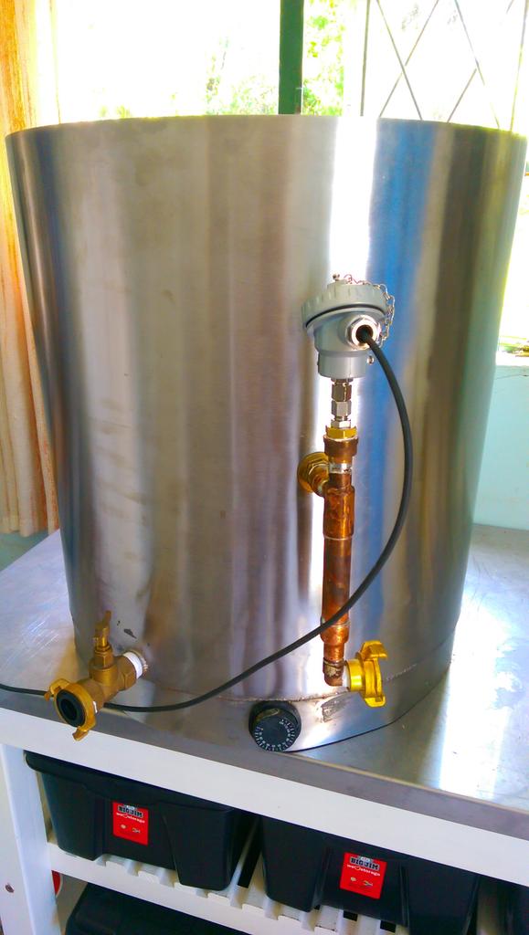 goldenboybrew's tweet photo. About to run the first test on our new RIMS setup. http://t.co/spHIWKBk0y