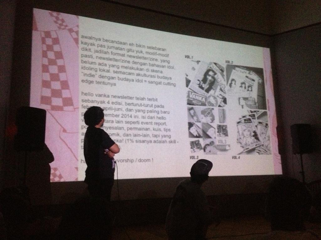 dan sekarang presentasi oleh <a href="/VNKDFNDR/">#VNKSELAMANYA 🤘🏻</a> di <a href="/ngomonginzine/">ngomonginzine</a> sore ini. Buat yang sudah di #KACF2014, kita di lantai 4