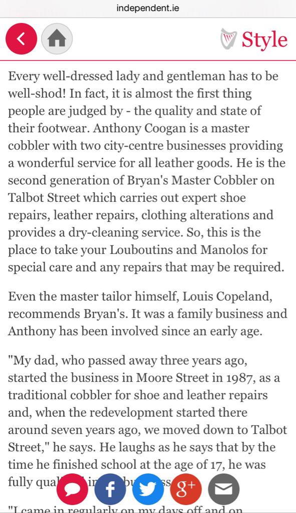 Great mention today in the Independent newspaper