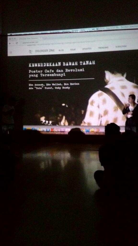 saat ini <a href="/WeAreDisorder/">Disorder Zine</a> yang giliran presentasi #KACF2014