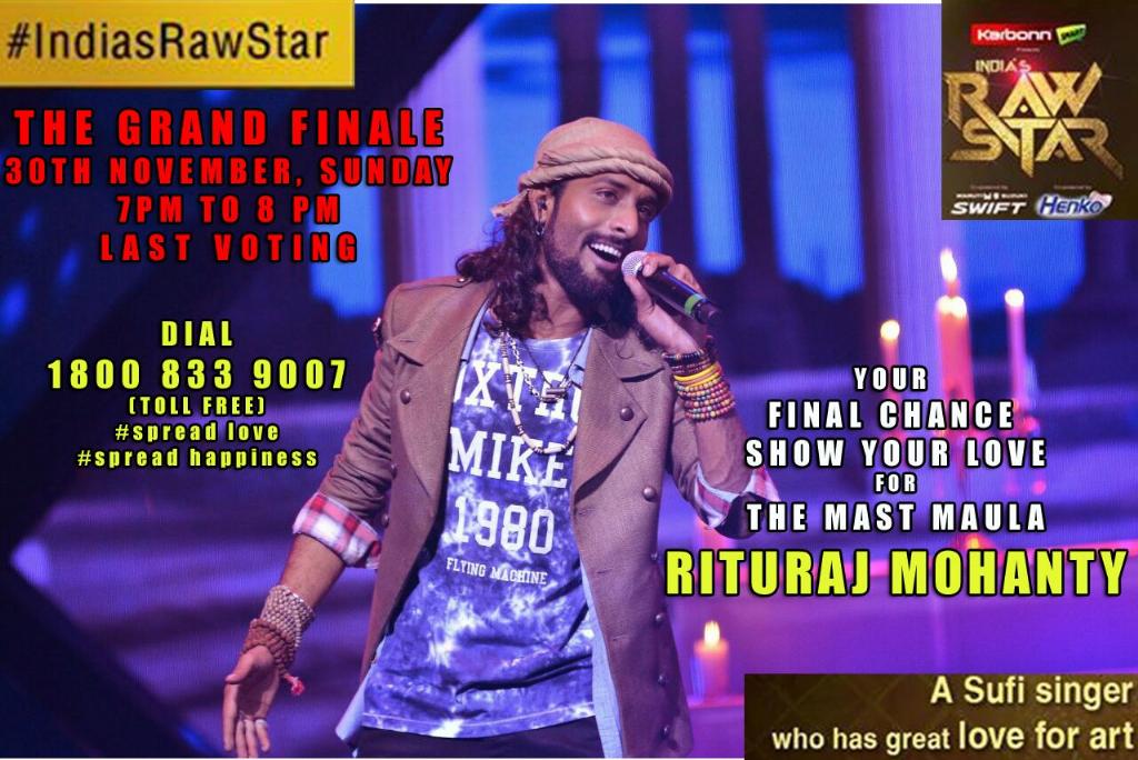 amourgoogs's tweet photo. Guys!! Do vote Rituraj Mohanty, The Pride Of Odisha, between 7pm and 8pm tonight @BBSRBuzz , @sameet82 http://t.co/MovWuqsnEr