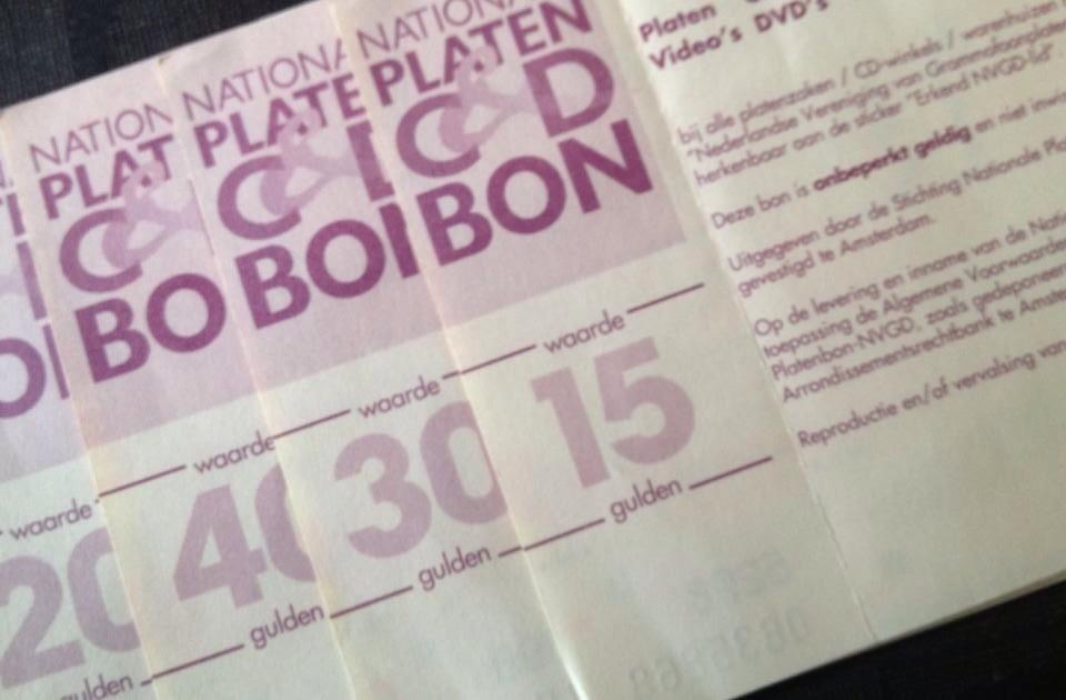 wotienke's tweet image. Zelfs platenbonnen in #guldens zijn onbeperkt geldig!