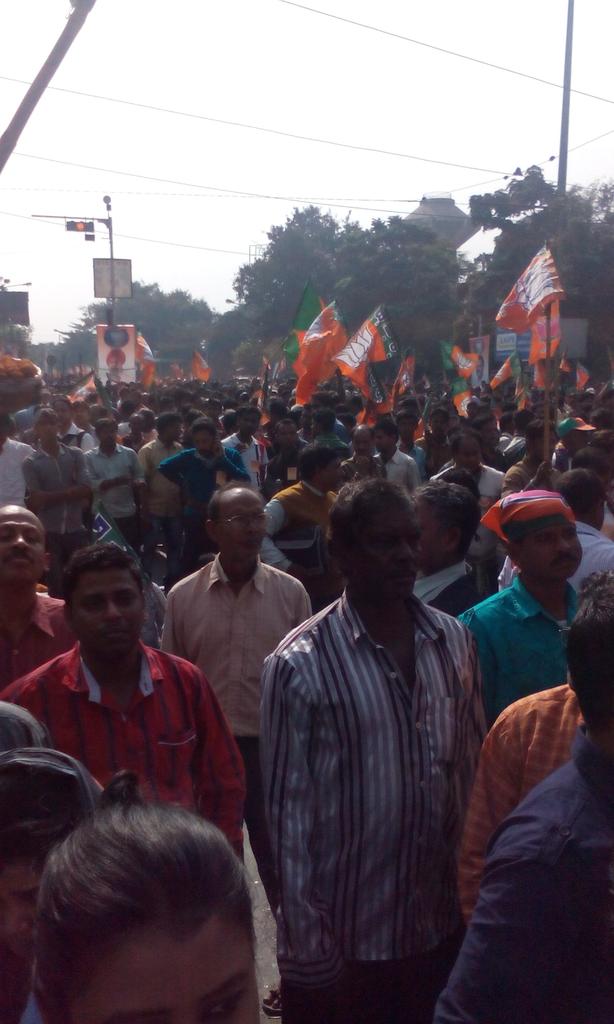 bjpbarrackpore's tweet photo. Mammoth rally http://t.co/3FBFT09KSk