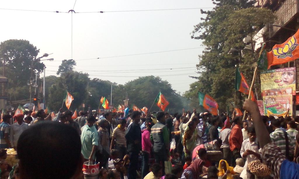 bjpbarrackpore's tweet photo. Mammoth rally http://t.co/3FBFT09KSk