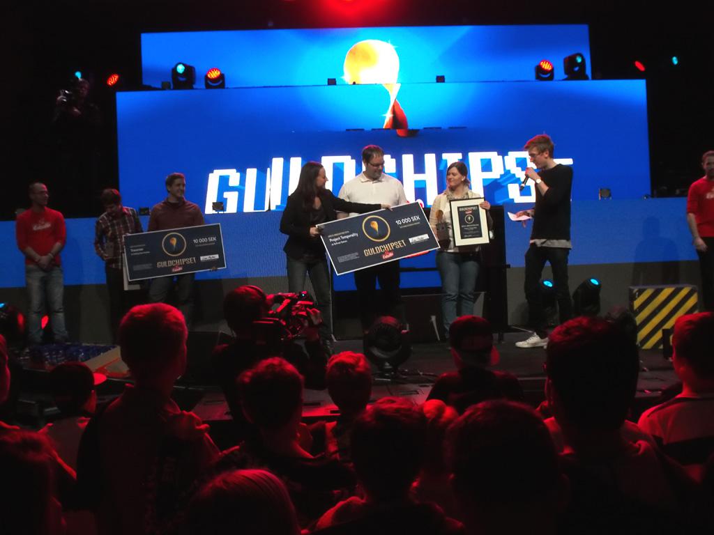Defrostgames's tweet photo. Temporality just won Most Innovative game at a Swedish  indie competition called The GoldenChips! #indiedev #gamedev http://t.co/OwjB8759hc