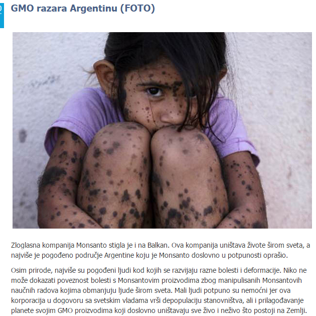 miljanarad's tweet photo. Argentinci traže zabranu proizvodnje Monsantovih proizvoda. Mi nismo obavešteni. Ustvari, jesmo ali nas ne zanima. http://t.co/ssxawZGagc