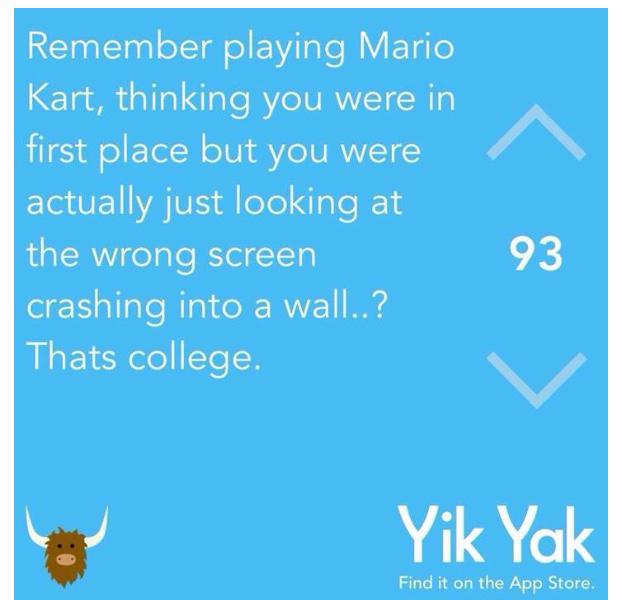 15 Hilarious Yik Yaks you must see 😂😂bit.ly/yikyaks