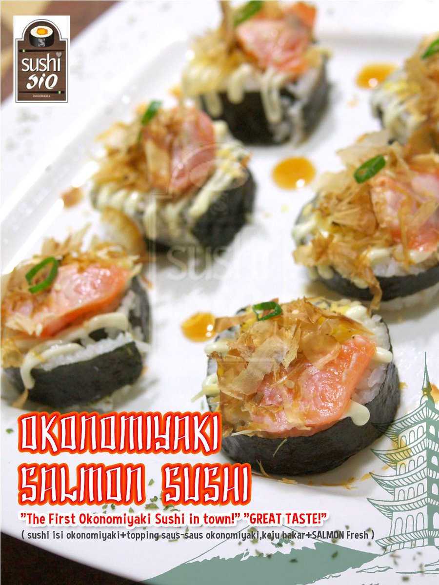 #SimplisioPenForDiscount BAHKAN,kamu bisa pake Diskon 27% dari puplen yg kamu kasih buat makan OKONOMIYAKI SUSHI ini!