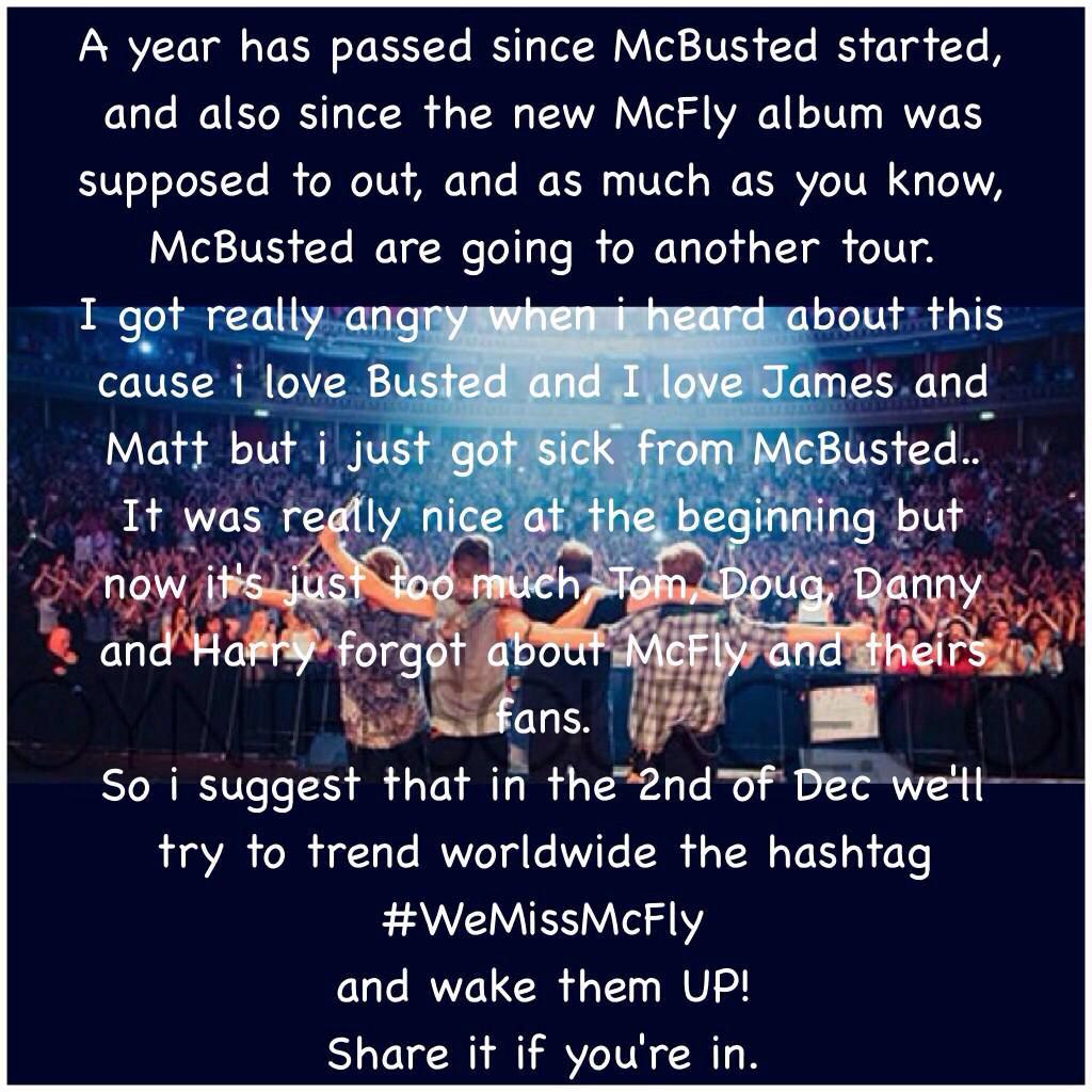 haya7n's tweet photo. @TeamOfMcFly read if you miss mcfly http://t.co/ql5SQKU0gx