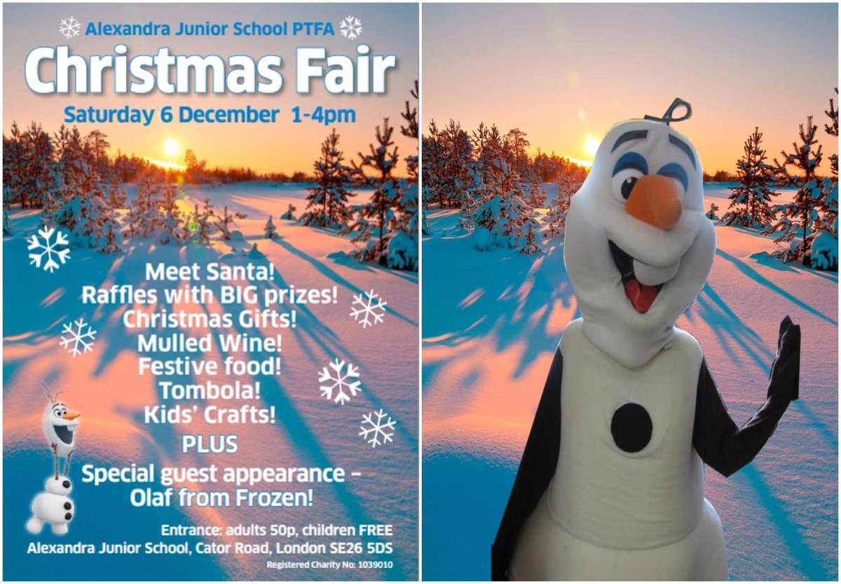 cheeky RT? <a href="/BeckBromFL/">#BeckBromFL ©2012</a> <a href="/BR3Mag/">BR3Mag</a> Do you wanna meet a snowman?  Join us? Alexandra Junior School Christmas Fair! Sat 6th