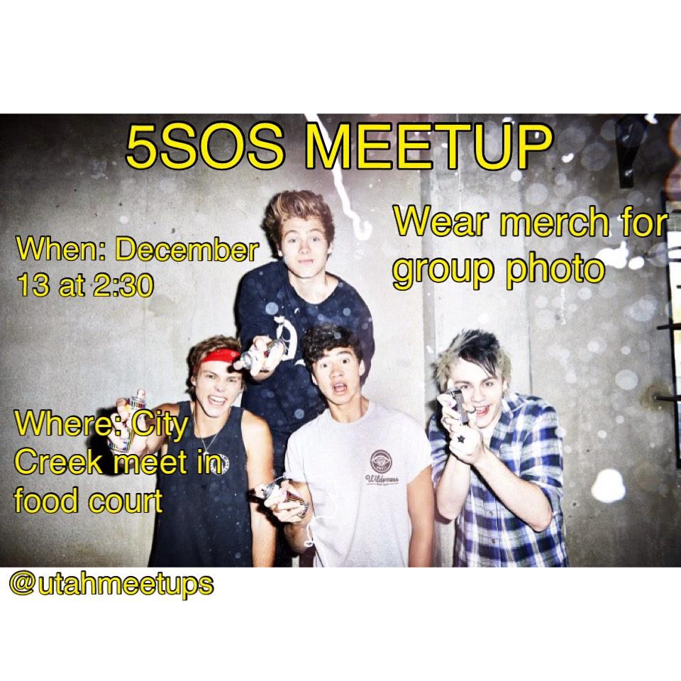 Utahmeetups's tweet photo. Ok guys here it is!!! Sprees the word on IG, Twitter,FB etc. #5SOSUTAHFAM #UtahMeetUps @NiallsHotCheeto http://t.co/fHa0S3Ne07