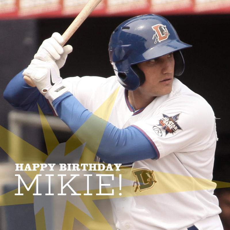 RaysBaseball's tweet photo. Hey Mikie, Happy Birthday to future #Rays star @MikieMahtook8! http://t.co/EeyC7yTTb6