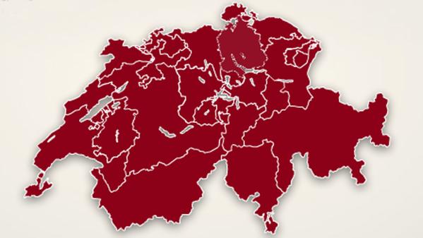 Flächendeckend rote Karte für #Ecopop von Boncourt bis Müstair und Genf bis St. Margrethen: Was für ein schönes Bild!